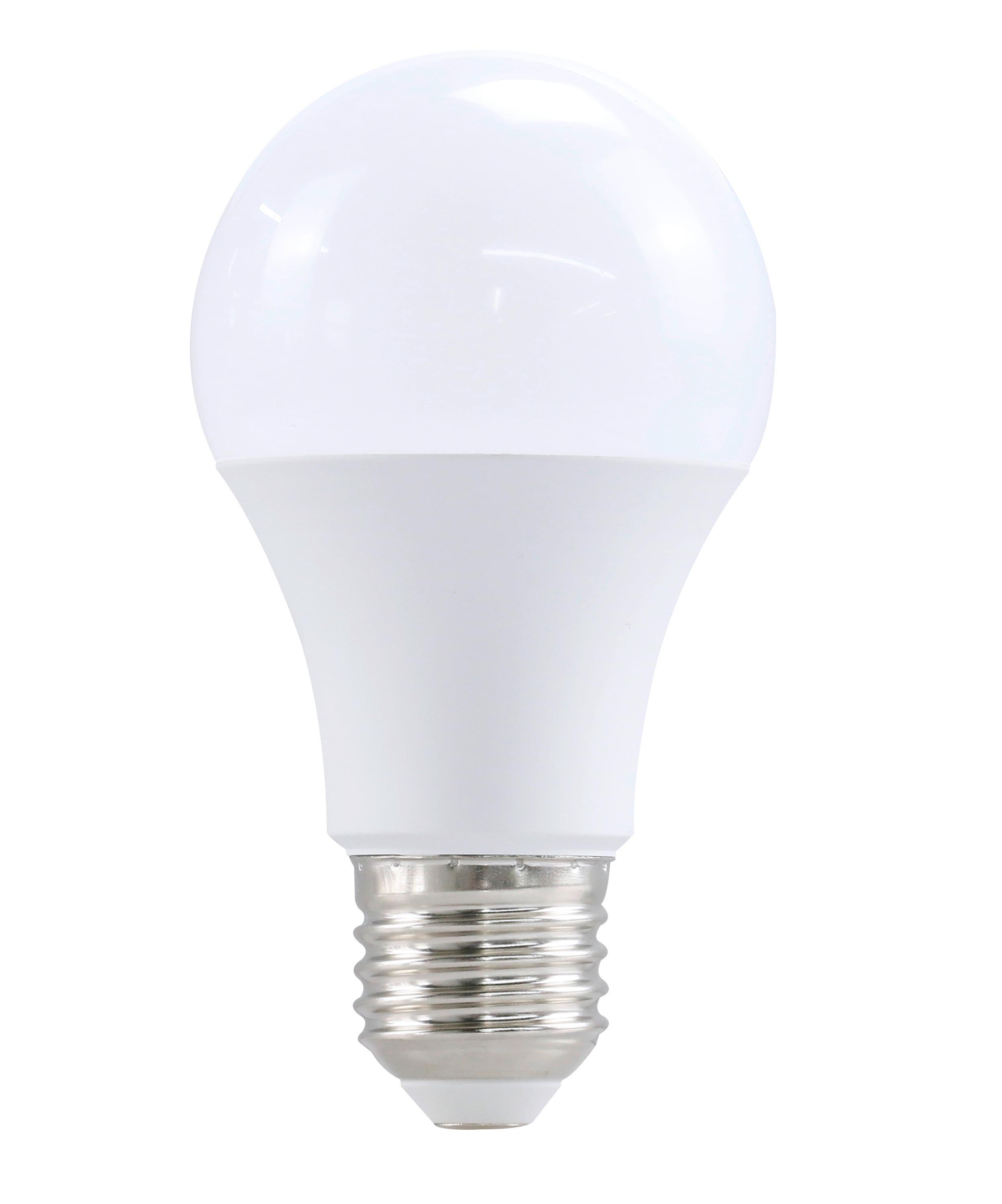 LED Fényforrás E27 10w, 3000k - fehér, műanyag