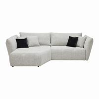 Wohnlandschaft Bonny Beige - Beige/Schwarz, MODERN, Textil (193/300cm) - Premium Living