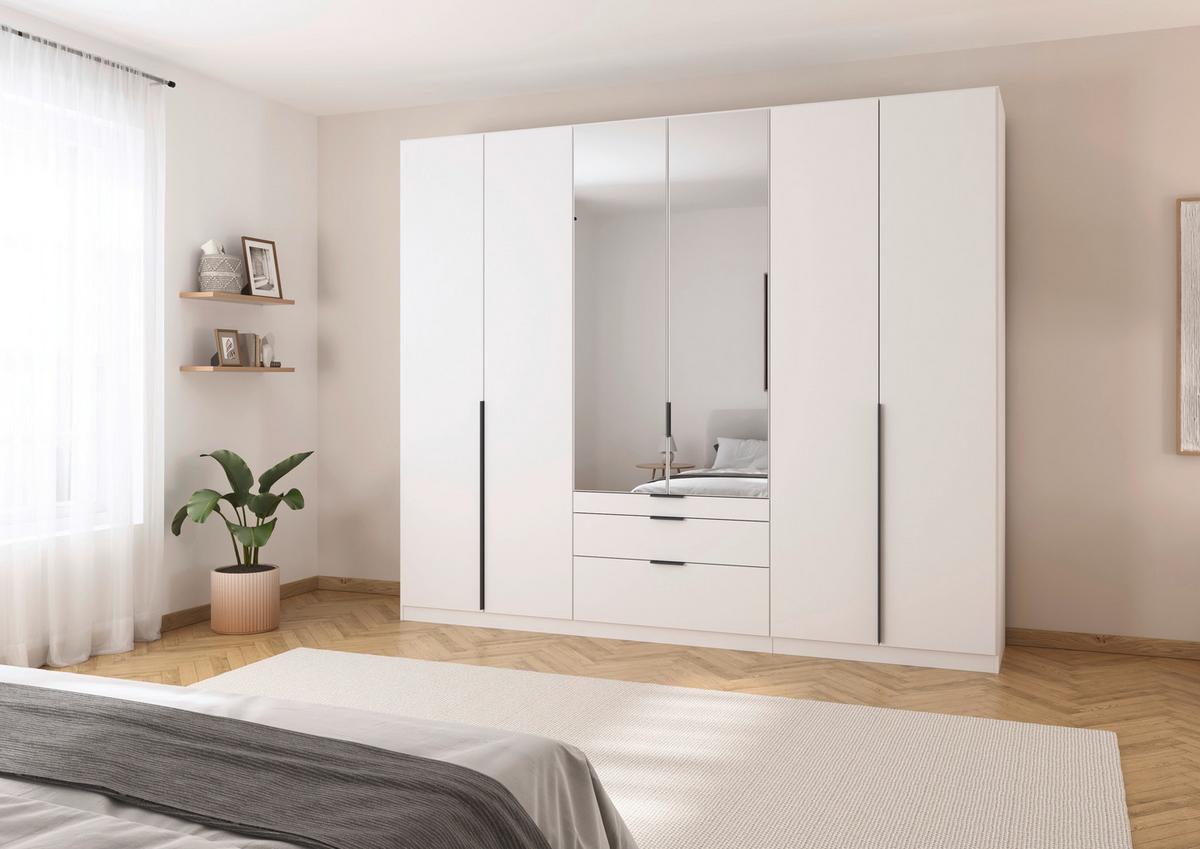 Ormar S Klasičnim Vratima Alabama - bijela/siva, Moderno, drvni materijal/metal (271/229/54cm) - Modern Living