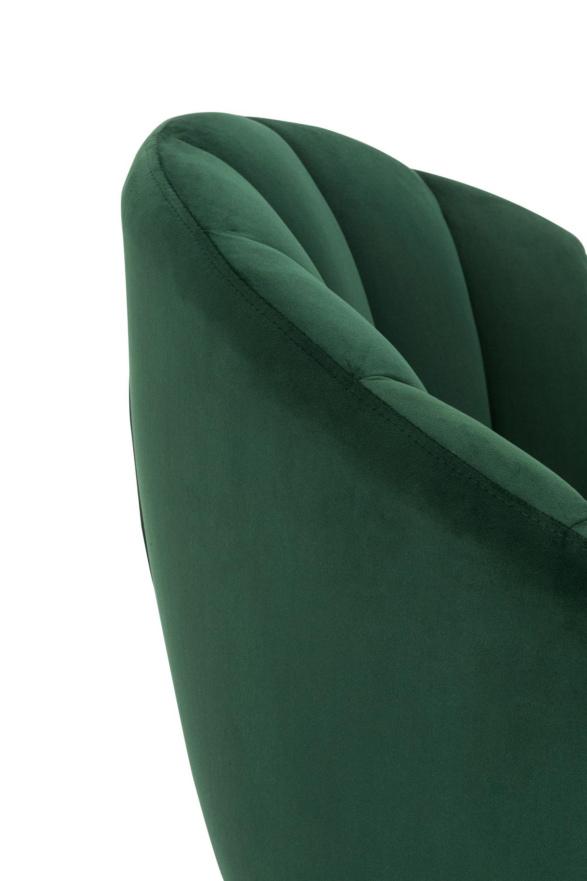 FOTEL KOKTAJLOWY KIRA - zielony/niebieski, Modern, metal/tkanina (67/80/78cm) - Livetastic