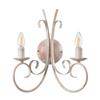 Wandleuchte Pompei Weiß max. 6 Watt - Weiß, KONVENTIONELL, Metall (35/38cm)