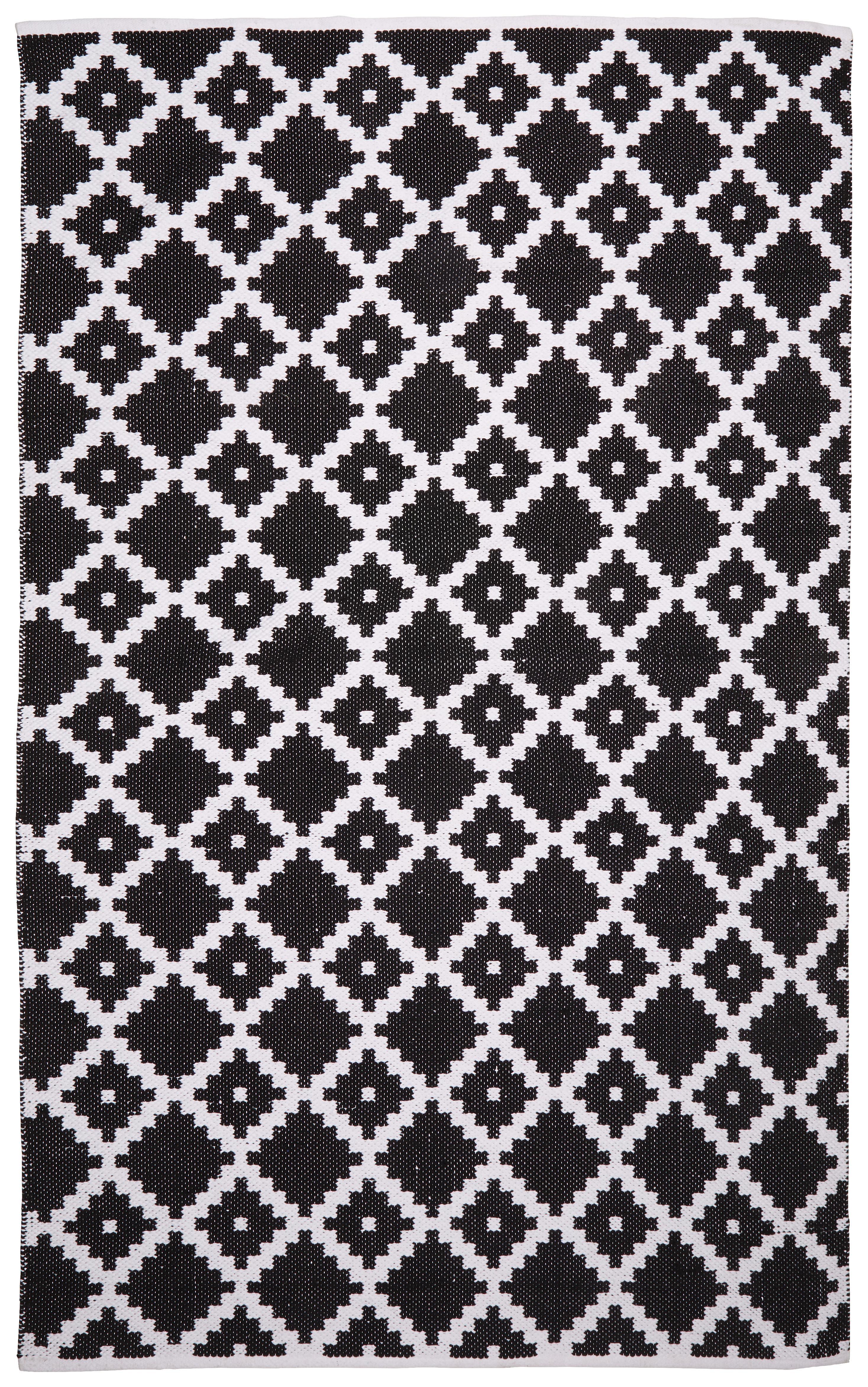 Teppich Parma ca. 160x230cm - Schwarz/Weiß, Textil (160/230cm) - Mömax modern living