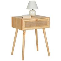 Noptieră Nils - culoare natur, Lifestyle, material pe bază de lemn (45/58/35cm)