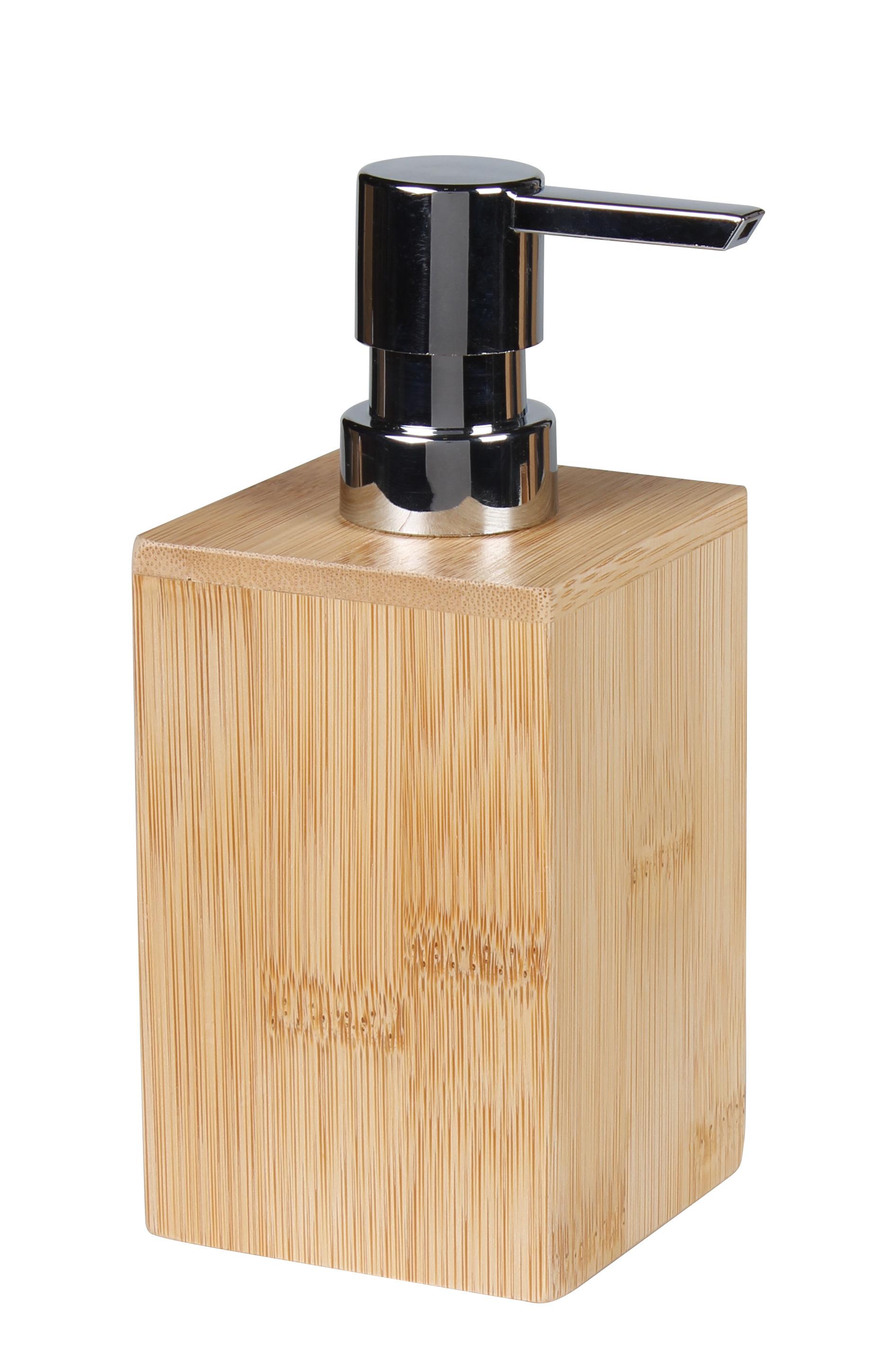 Seifenspender Bekka in Naturfarben - Naturfarben, MODERN, Naturmaterialien/Metall (7/16cm) - Bessagi Home