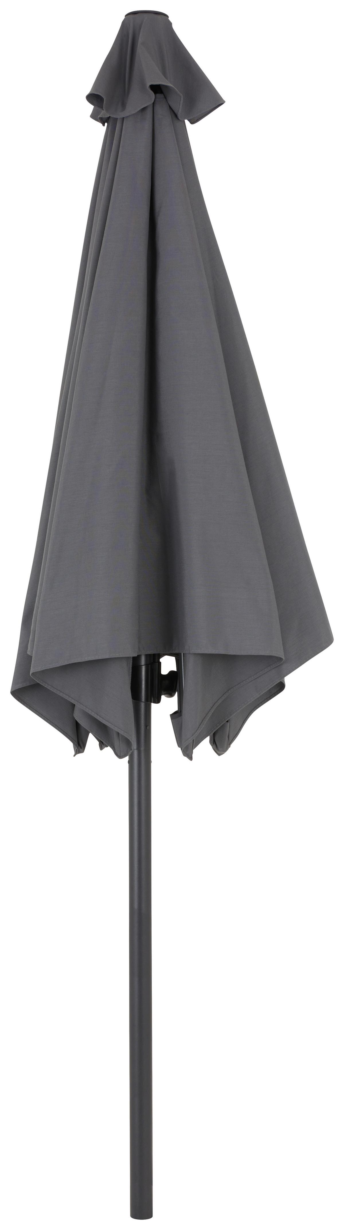 Sonnenschirm Adorno Anthrazit - Anthrazit, Modern, Textil/Metall (300/243/300cm) - Mömax