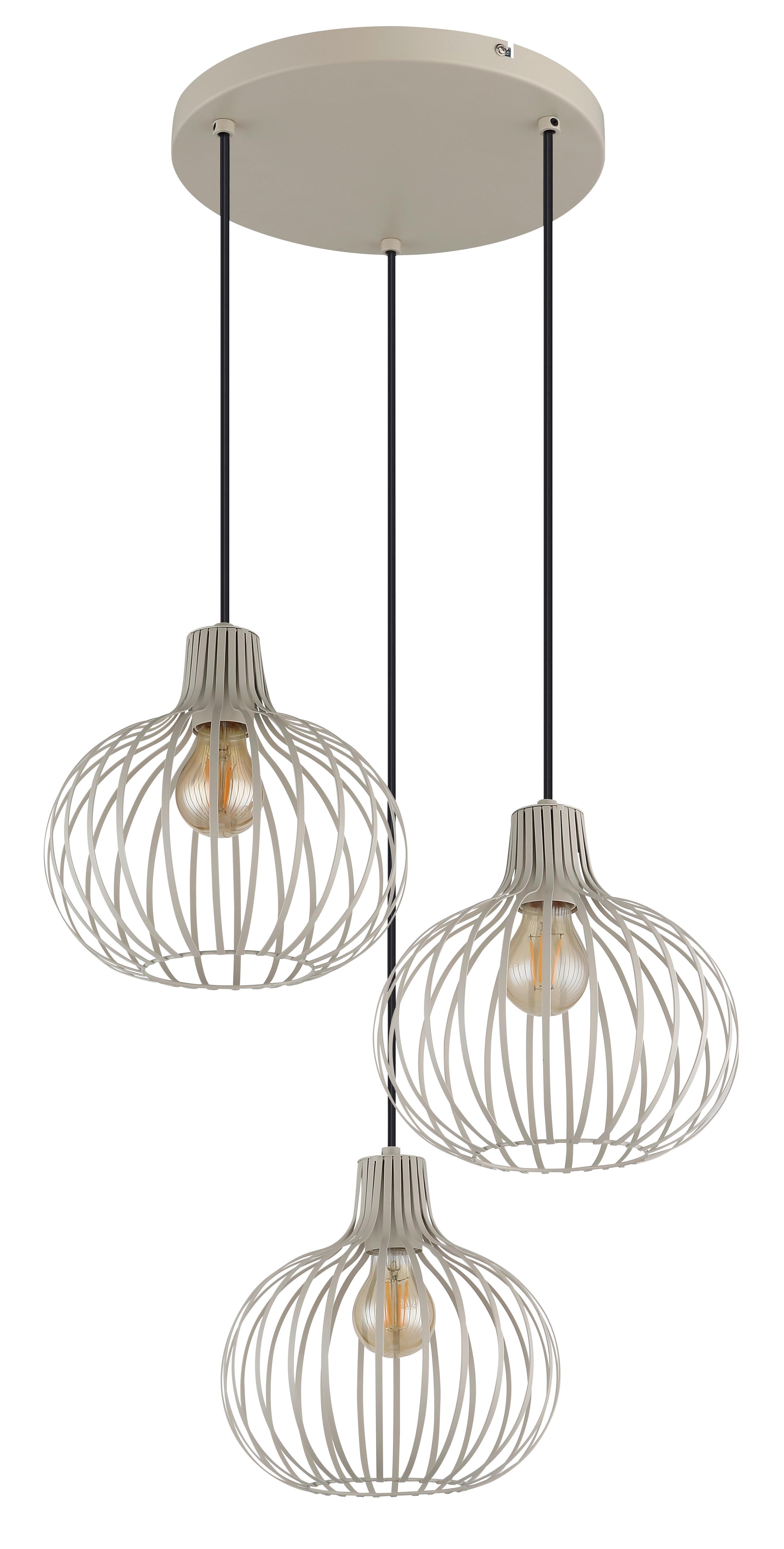 LAMPA WISZĄCA 33379319 MATEO - kremowy, Basics, metal (50/120cm) - Globo