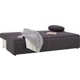 Sofa in Anthrazit - Anthrazit/Schwarz, KONVENTIONELL, Kunststoff/Textil (202/88/84cm) - MÖMAX modern living