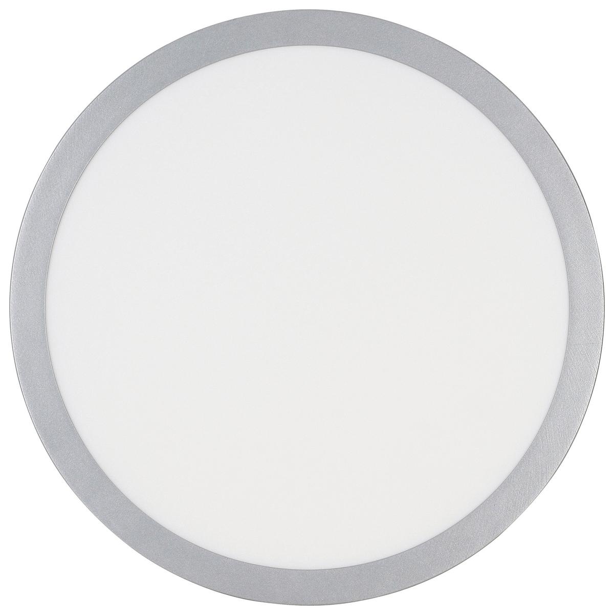LED-Deckenleuchte Imo in Silberfarben max. 16 Watt - Silberfarben, Romantik / Landhaus, Kunststoff/Metall (30/5cm) - Modern Living