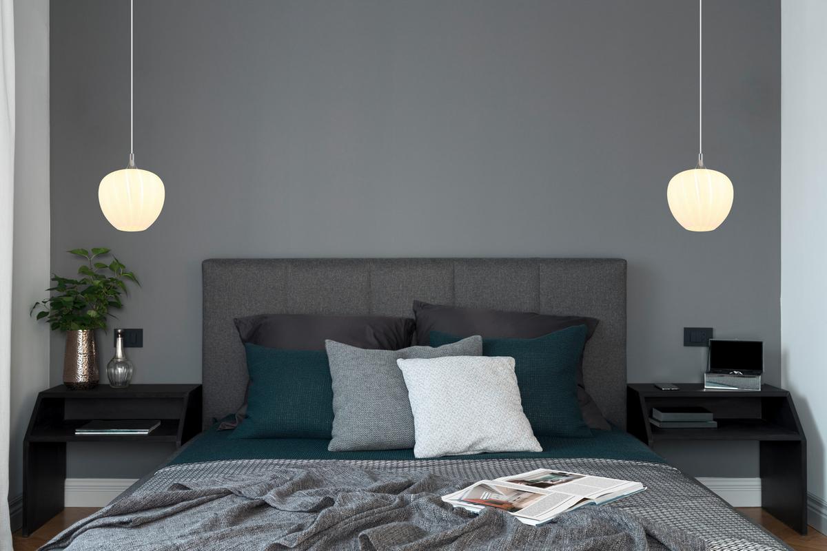 Hängeleuchte Maxy Weiß/Chrom max. 60 Watt - Chromfarben/Weiss, Konventionell, Glas/Metall (29/120cm) - Globo