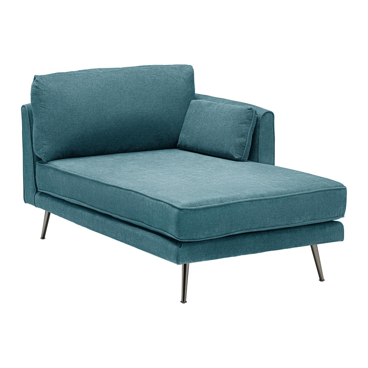 Wohnlandschaft Dunja Grün Webstoff - Grau/Grün, MODERN, Holz/Textil (295/89/161cm) - Bessagi Home