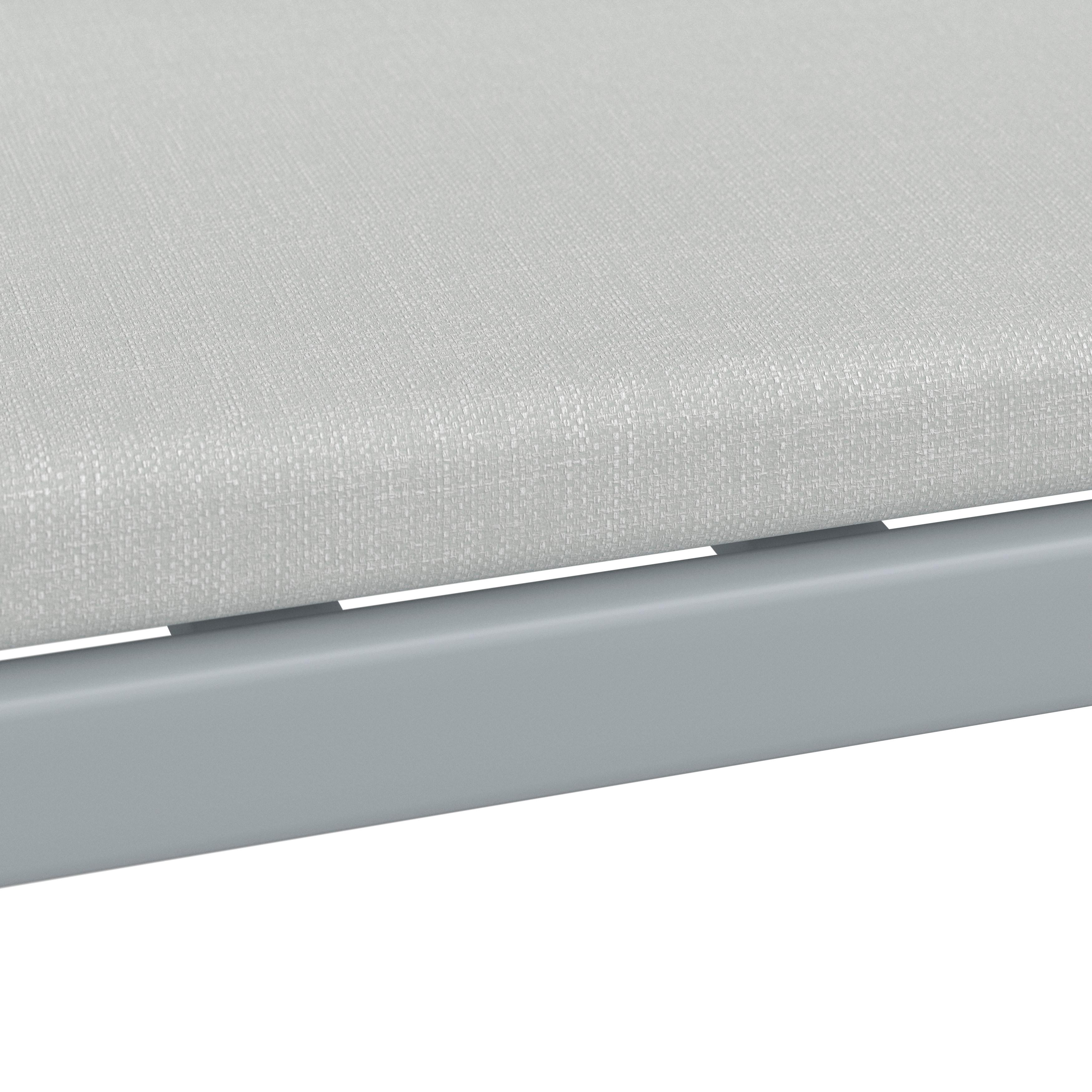 LOUNGEGRUPP ARIELLA - ljusgrå/akaciefärgad, Modern, metall/trä (160/88/65cm) - Bessagi Garden