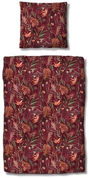 Lenjerie de pat Nora, cca. 140x200/50x70 cm - roșu, Modern, textil (140/200cm) - Mömax