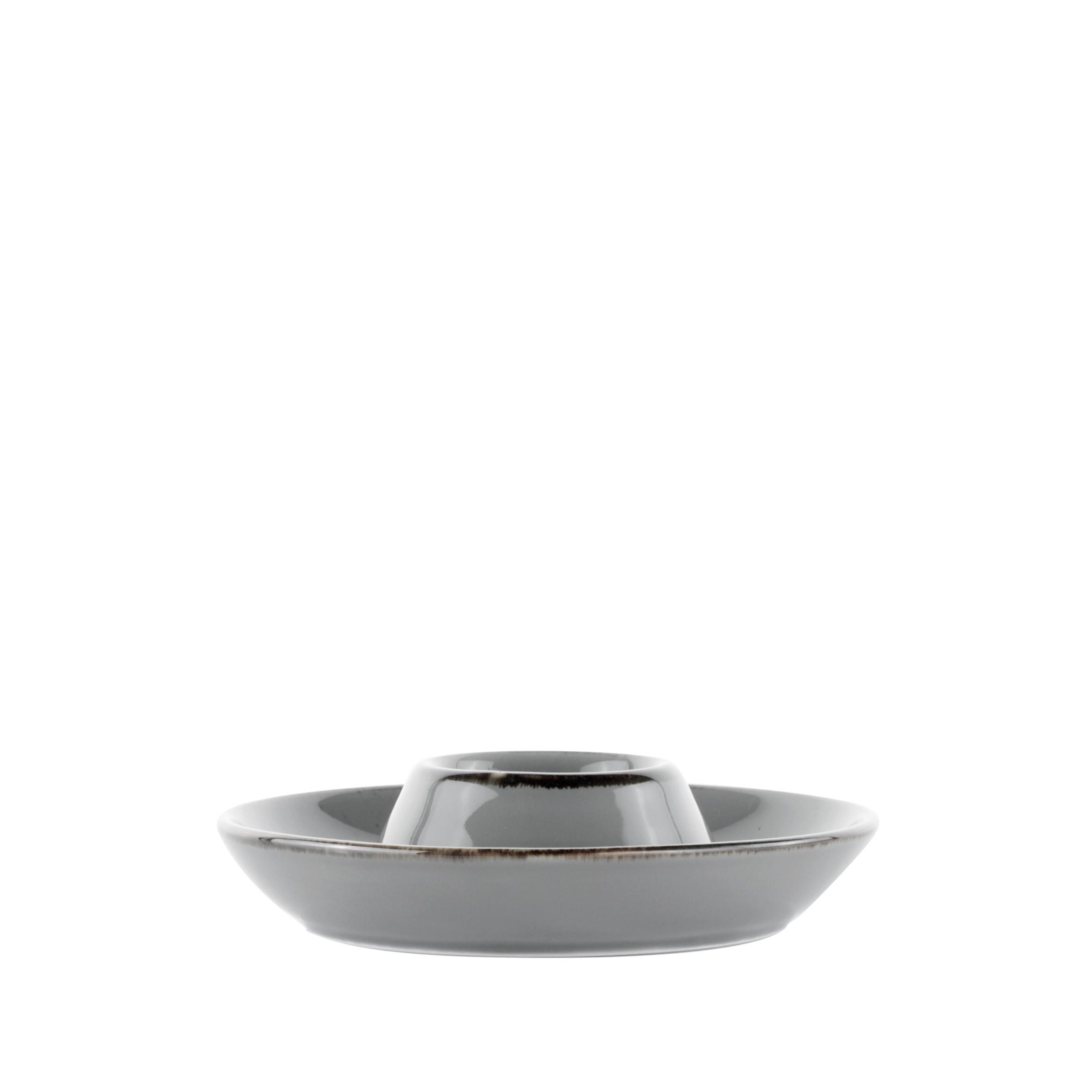 Eierbecher Capri Grau - Grau, MODERN, Keramik (14cm) - Mömax