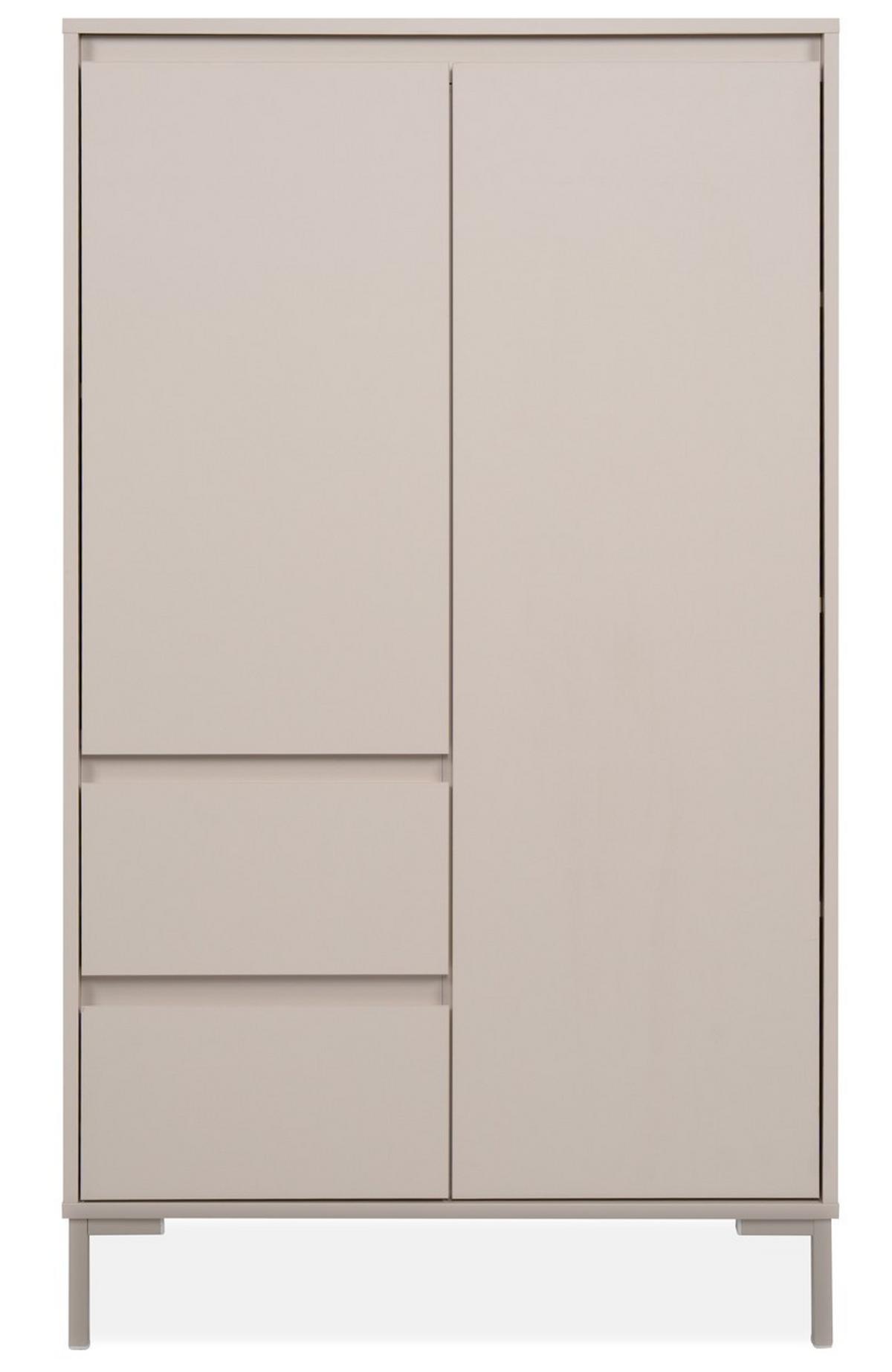 KOMODA WYSOKA KORSIKA 53A - kaszmir, Design, materiał drewnopochodny/metal (81/139/40cm) - MID.YOU