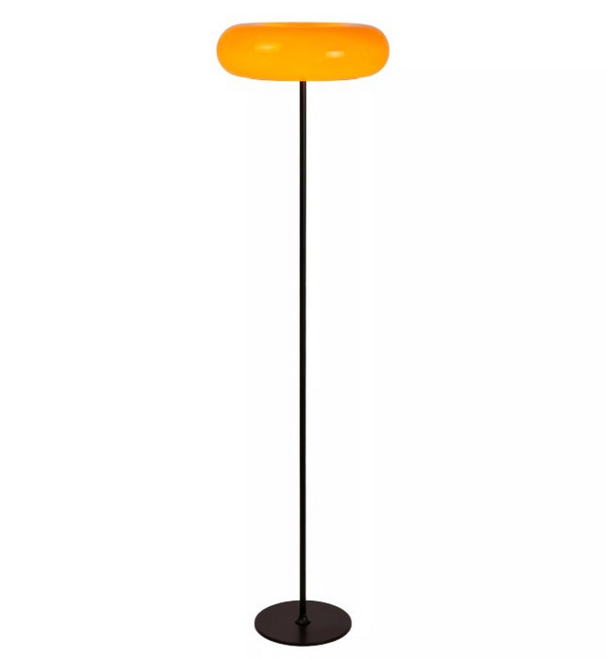 LAMPA STOJĄCA 10725/01/53 - SENTINO - czarny/pomarańczowy, Design, szkło (40/40/150cm) - Lucide