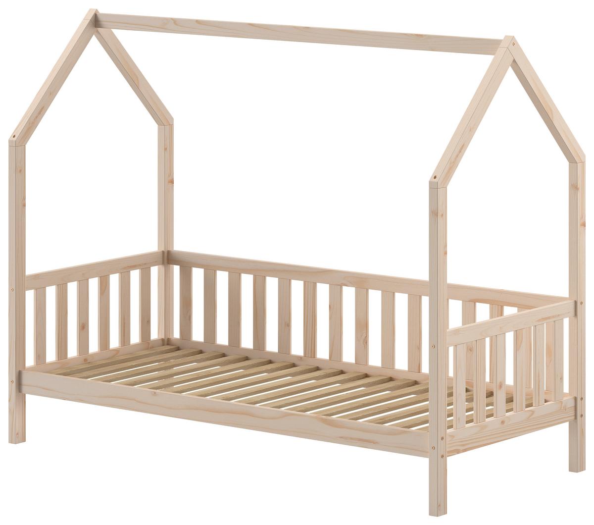 Hausbett Cabane Kieferfarben ca. 90x200 cm Echtholz - Naturfarben/Kieferfarben, Natur, Holz (90/200cm) - Vipack
