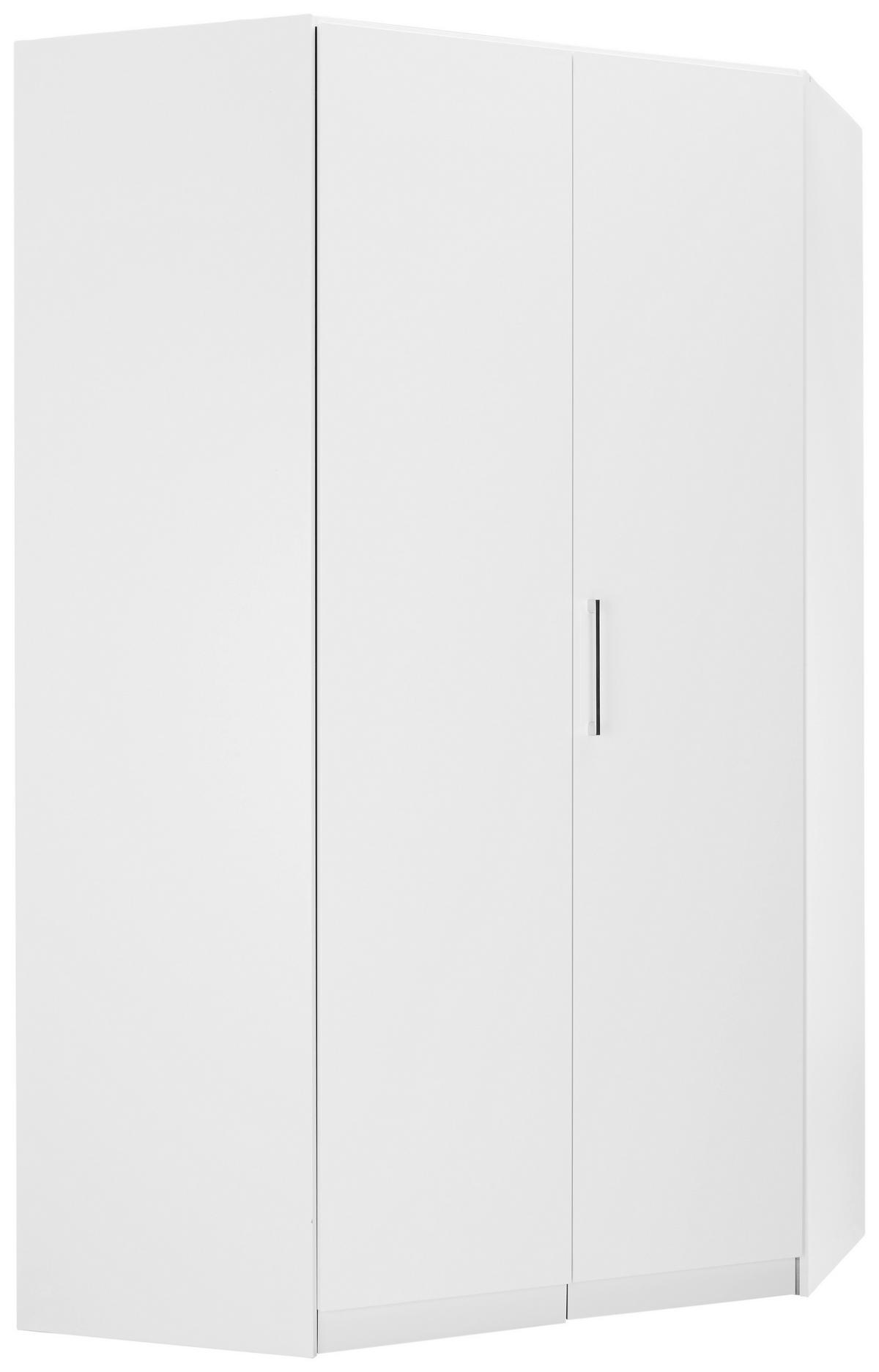 Eckschrank In Weiss - Konventionell, Holzwerkstoff/Kunststoff (119/210/54cm) - Mömax