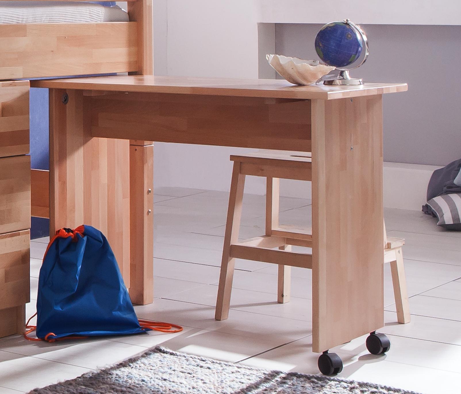 Jugendschreibtisch 94/70/50 cm 'Kim' - Naturfarben, Design, Holz/Kunststoff (94/70/50cm)