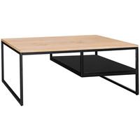 STOLIK KAWOWY TACOMA - kolor dębowy/czarny, Design, materiał drewnopochodny/metal (110/70/45cm) - MID.YOU