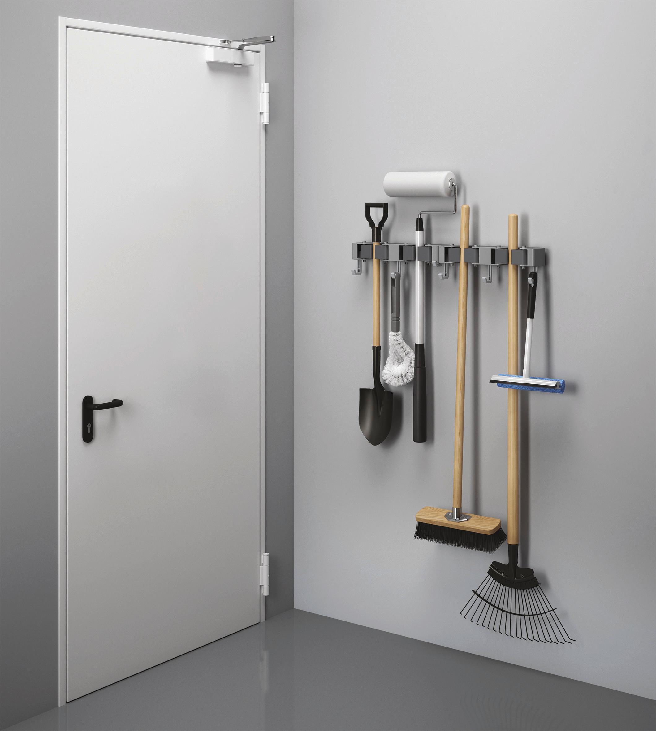 Eszköztartó Hang Up 4 - szürke, műanyag (21,3/9,5/6cm) - Metaltex