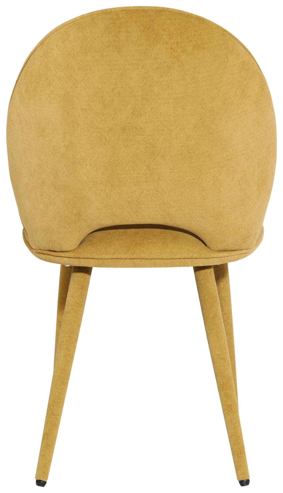 KRZESŁO LAVIK - żółty, Modern, metal/drewno (50/87/58,5cm) - Livetastic