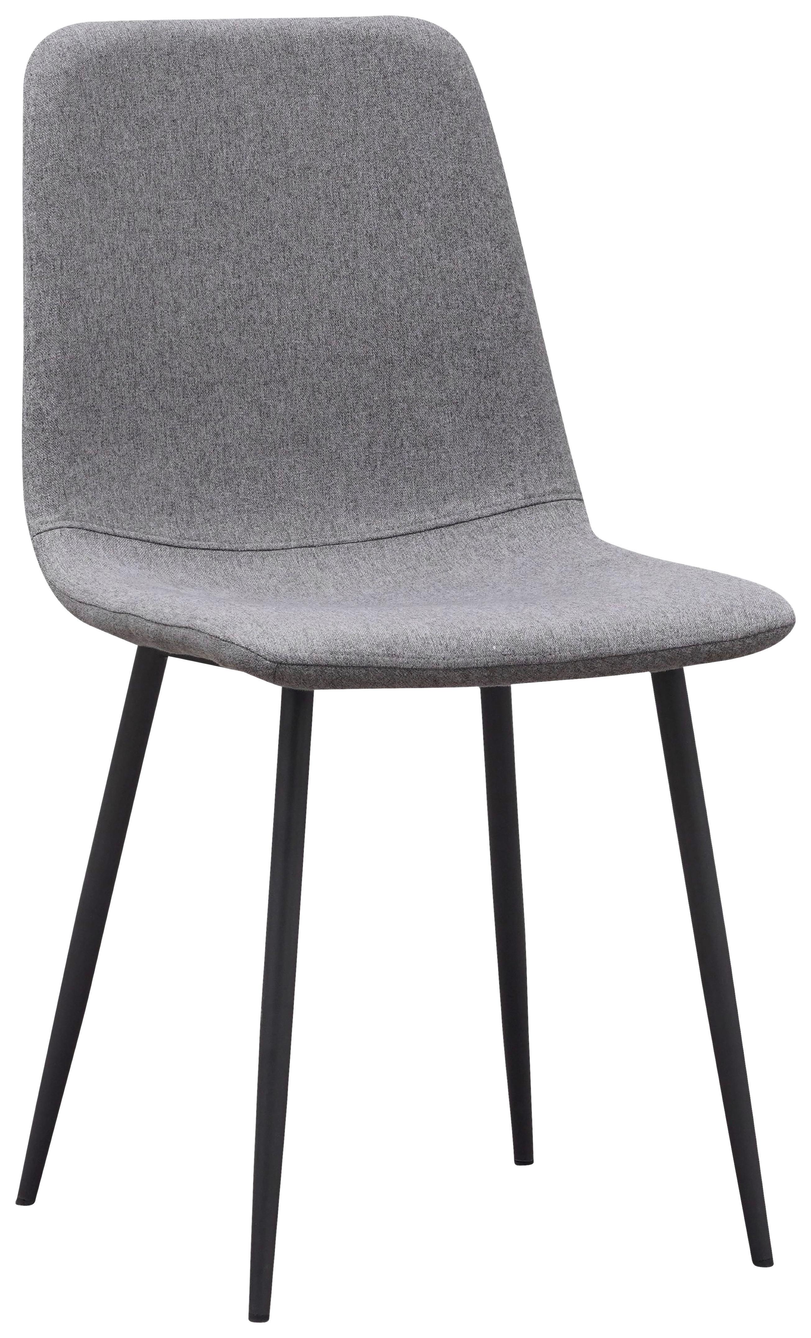 Četveronožna Stolica Tara - siva/tamno siva, Konvencionalno, metal/tekstil (44/87/54cm) - Mömax