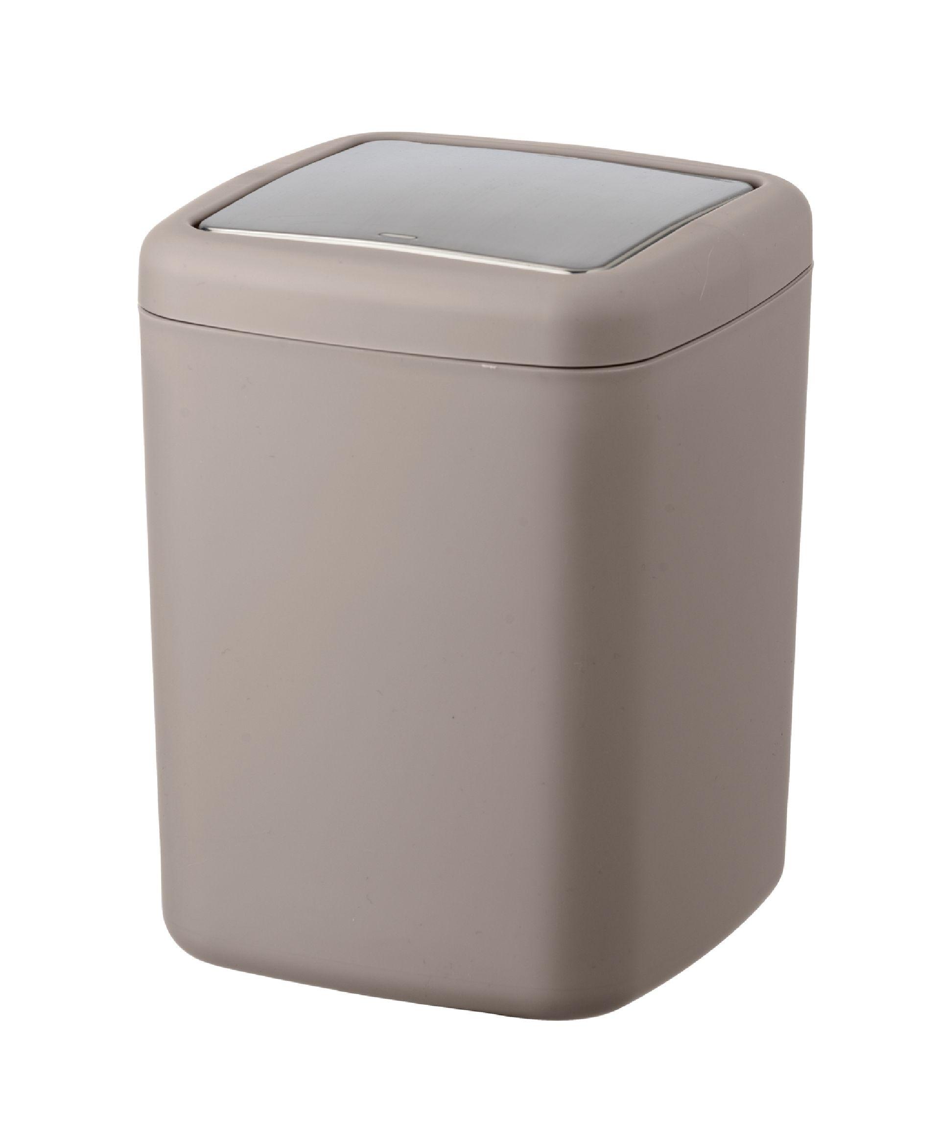 Coș de gunoi pentru cosmetice Barcelona - taupe, Modern, plastic (15/20/15cm) - Wenko
