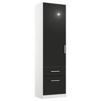 Ormar S Klasičnim Vratima Berlin - bijela/siva, Moderno, drvni materijal/plastika (47/210/54cm) - Modern Living