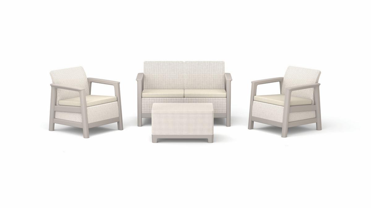 Kerti Garnitúra Scandi Linea - bézs, műanyag - Keter