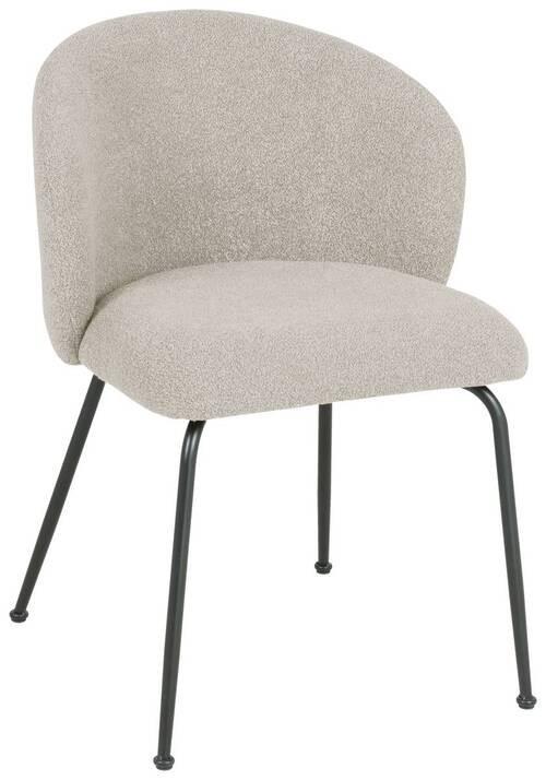 KRZESŁO CHICA - czarny/taupe, Design, metal/tkanina (57/79/59cm) - Xora