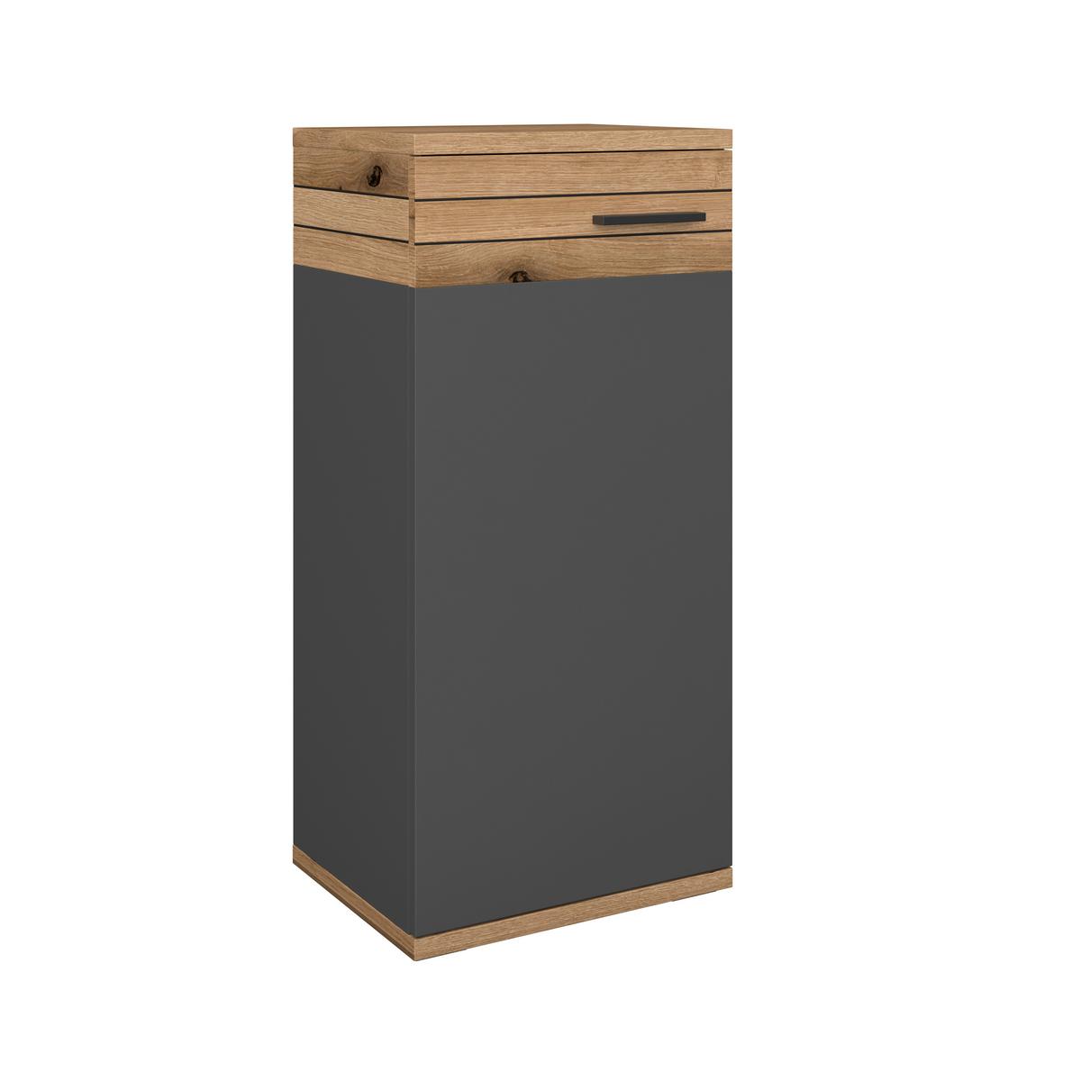 Donji Element Cotia - boje hrasta/crna, Moderno, drvni materijal/metal (40/86/30cm) - James Wood