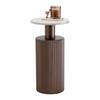 SIDOBORD SOLCO -TREND- - bronsfärgad/naturfärgad, Lifestyle, metall/trämaterial (30/56cm) - Premium Living