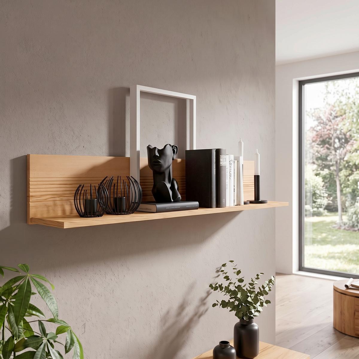 Stenska Polica Alana Mdf Crenata Dekor - Moderno, leseni material (115/20/19,1cm) - Mömax