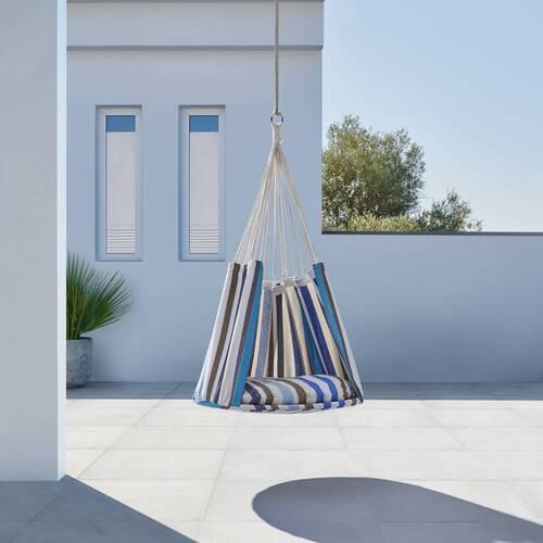 Hängesessel Funny Multicolor Metall/Outdoorstoff - Multicolor, MODERN, Textil/Metall (80/130/80cm) - Bessagi Garden