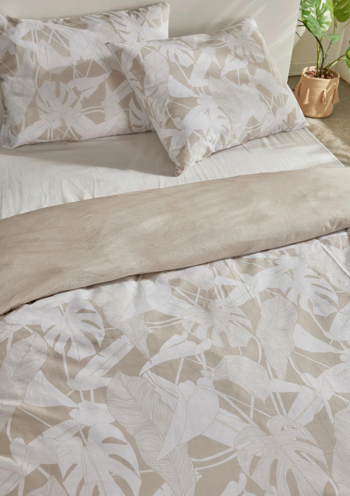 Posteljina Ranforce 200x200/2x60x80cm - svijetlo smeđa, Moderno, tekstil (200/200cm)