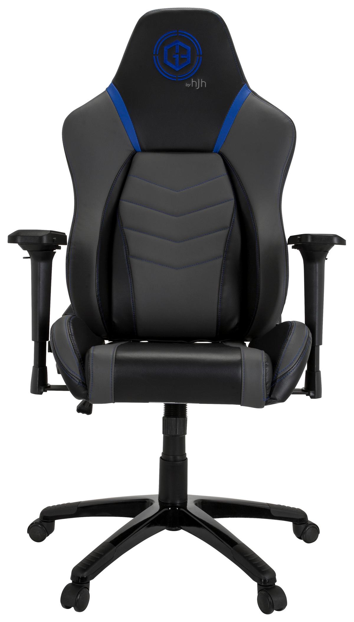 Gaming Stol Gamebreaker Polarys I, Siva, Modra - modra/siva, Moderno, umetna masa/tekstil (74/133/62cm) - MID.YOU