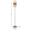 LAMPADAIRE STAB - couleur ambre/Transparent, MODERN, métal/matière synthétique (25l)