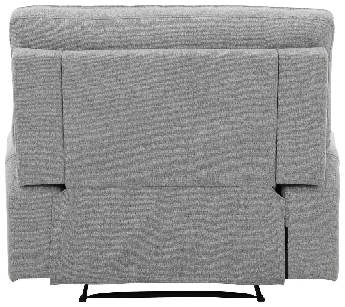 Počivalnik Texas, Svetlo Siva - črna/svetlo siva, Basics, kovina/umetna masa (122/106/102cm) - MID.YOU