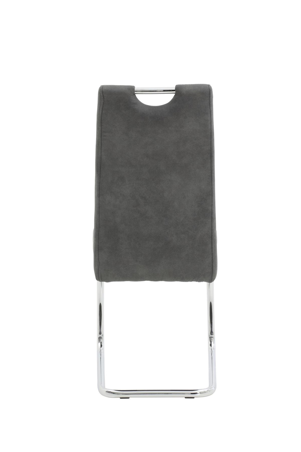 TISCHGRUPPE LIA II G - Eichefarben/Anthrazit, MODERN, Holz/Textil (160-320/76/90cm) - MID.YOU