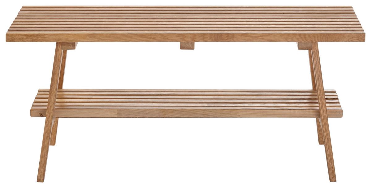 SIEDZISKO DO PRZEDPOKOJU ALWAR - kolor dębowy, Natur, drewno (100/45/35cm)