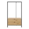 HALLMÖBEL CONNOR - ekfärgad, Modern, metall/trä (90/160/43cm) - Bessagi Home