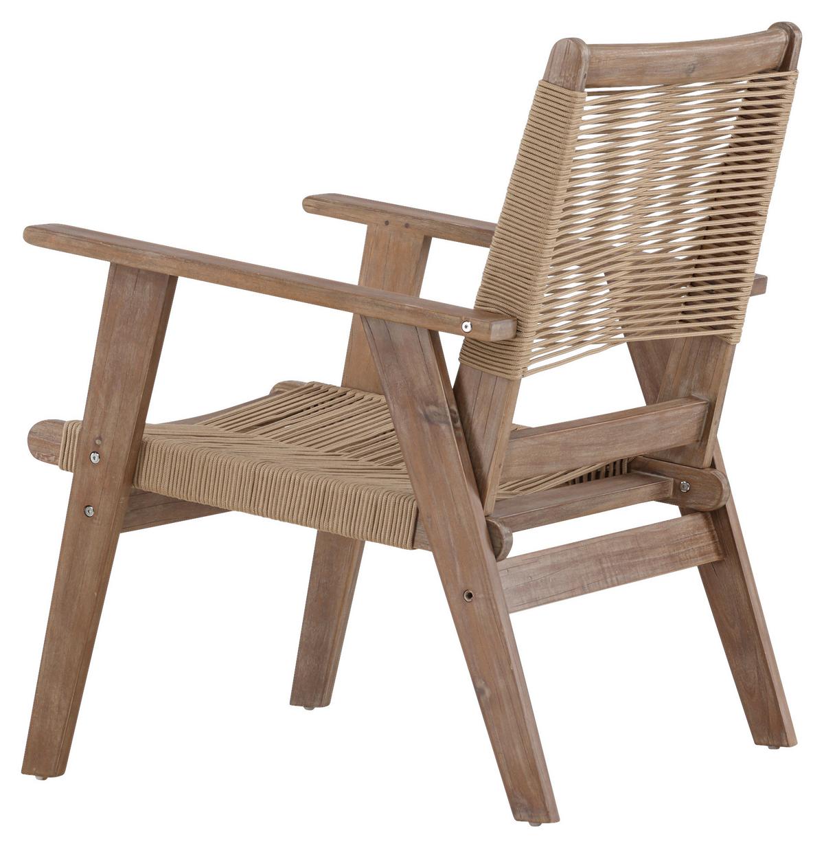 LOUNGESESSEL PETER - Braun, KONVENTIONELL, Holz/Textil (68/88/72cm) - Gardenson