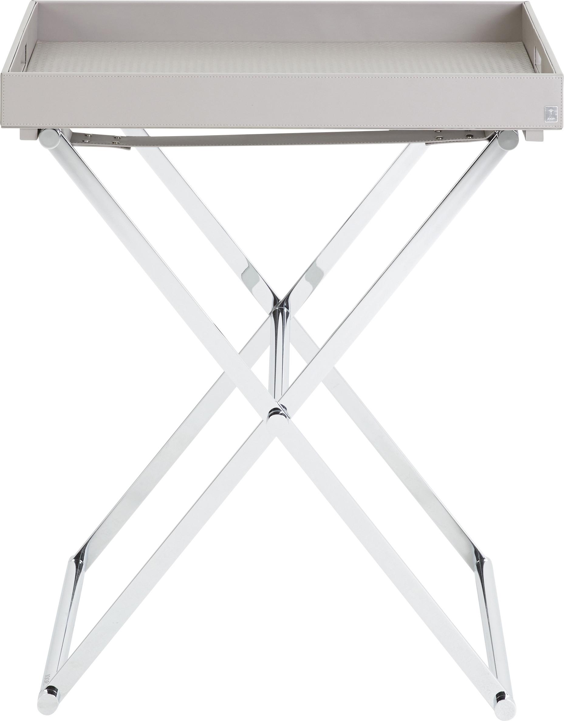 STOLIK BOCZNY HOMELINE JOOP! - szary/kolor chromowy, Basics, tworzywo sztuczne/metal (66/68/47cm) - Joop!
