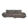 Wohnlandschaft Vivo Mokka - noir/moka, Modern, textile/matière synthétique (317/63/179cm) - Premium Living