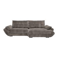 Wohnlandschaft Vivo Mokka - Schwarz/Mokka, MODERN, Kunststoff/Textil (317/63/179cm) - Premium Living
