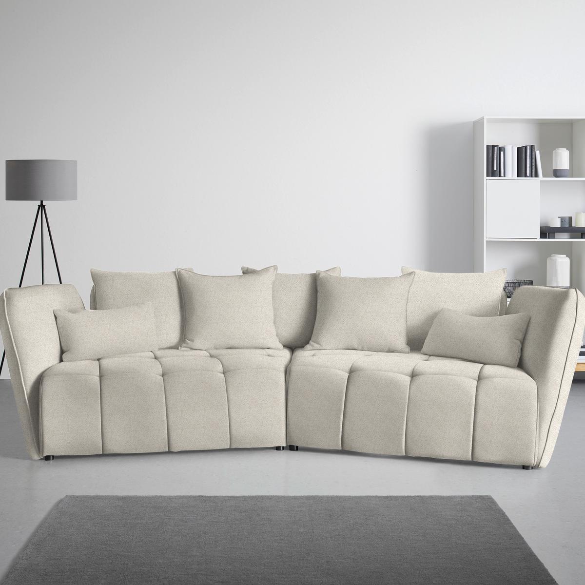 Boxspringsofa Sofi Beige - Beige/Schwarz, MODERN, Textil (294/93/152cm) - Premium Living