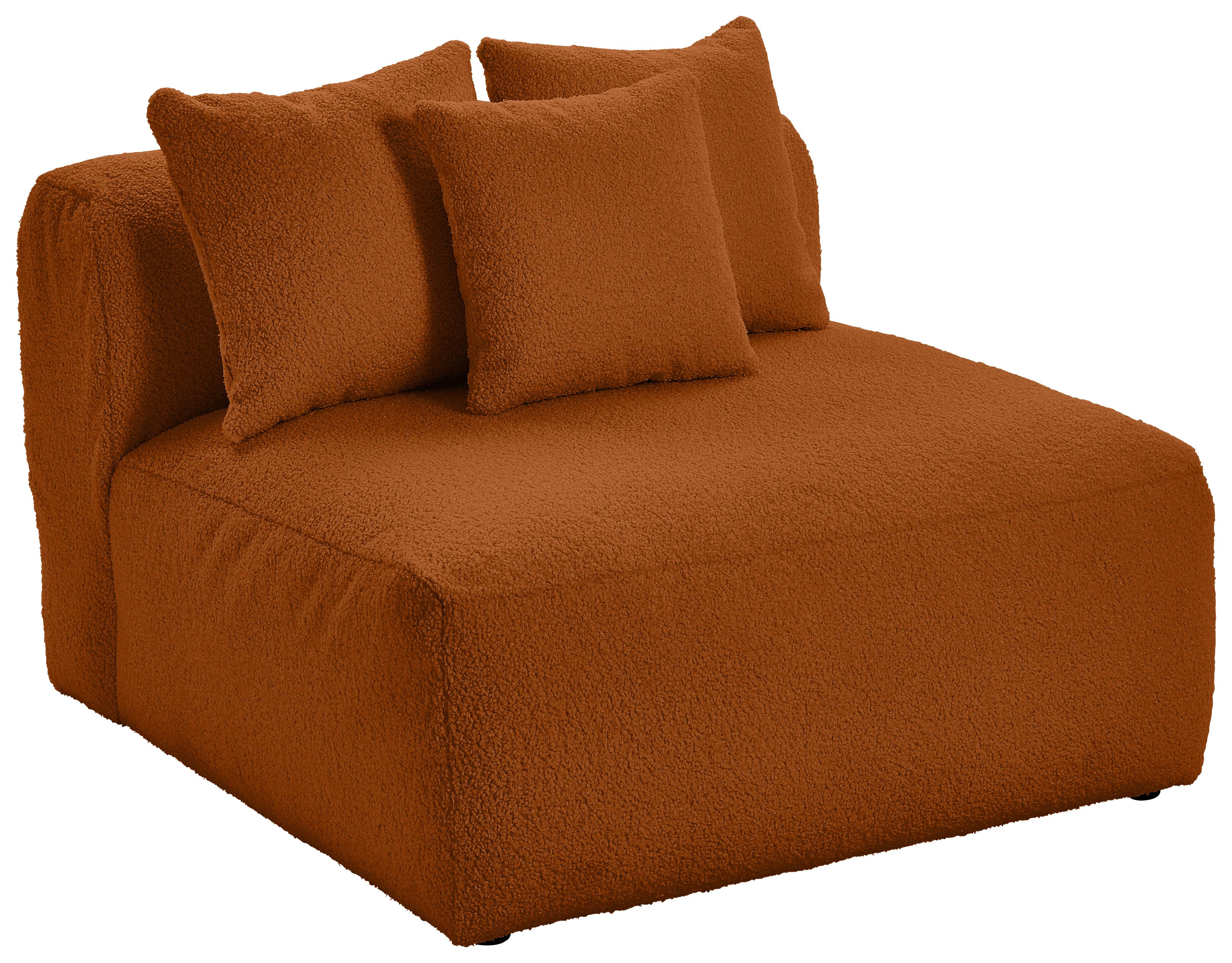 Modul Sofaelement Bloom Rostfarben - Rostfarben, Trend, Textil (100/70/122cm) - Livetastic
