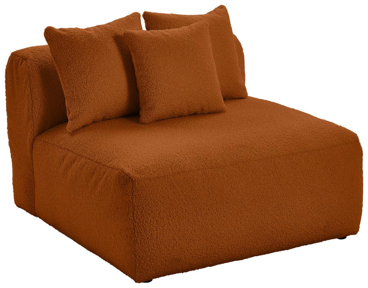 Modul Sofaelement Bloom Rostfarben - Rostfarben, Trend, Textil (100/70/122cm) - Livetastic