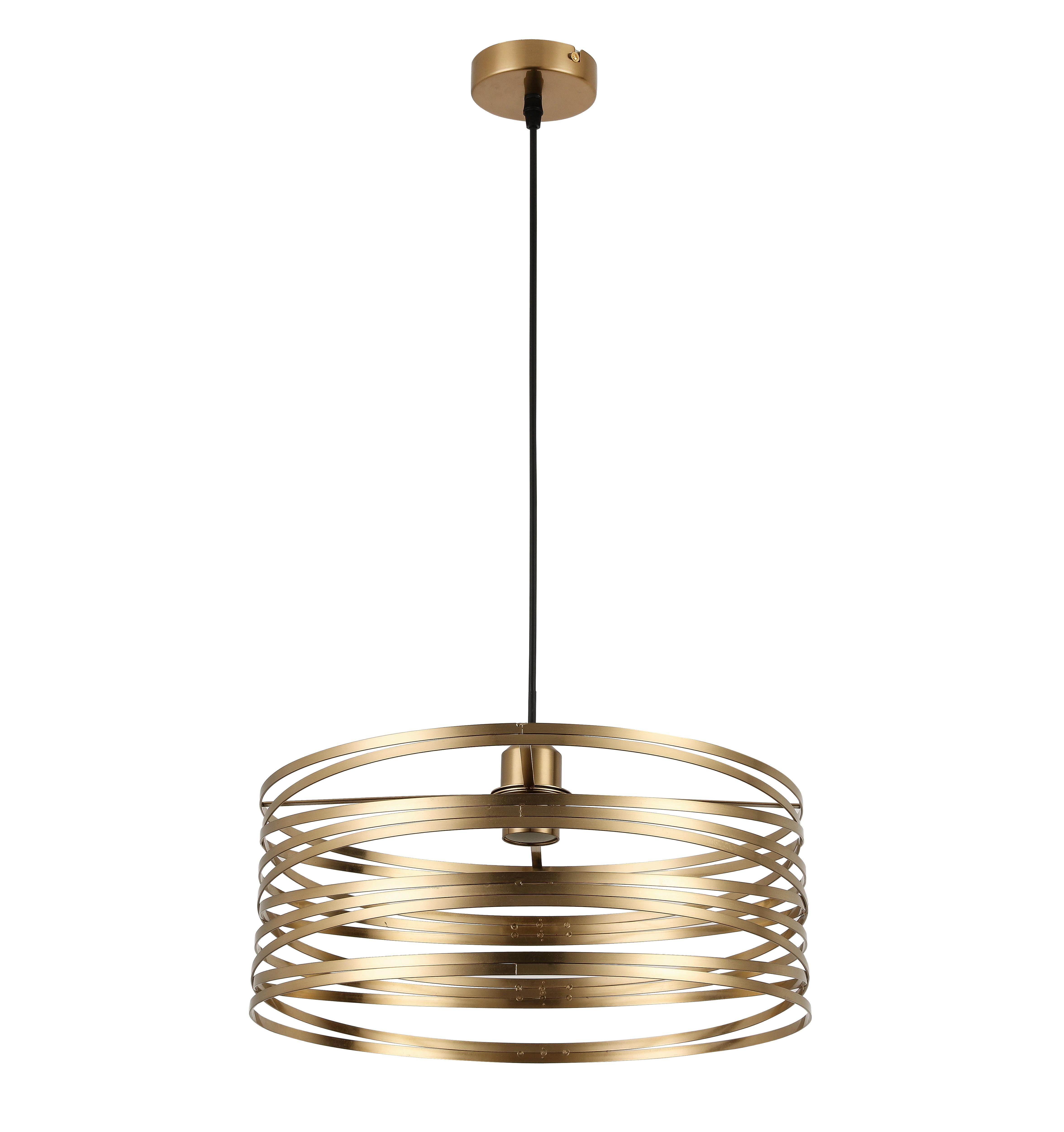 HÄNGLAMPA SILVAIN - mässingsfärgad/svart, Modern, metall/plast (40/120cm) - Modern Living