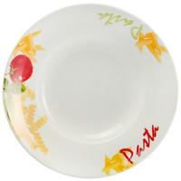 TALERZ DO MAKARONU MIA CUCINA - biały/różnokolorowy, Basics, ceramika (27cm) - Boxxx
